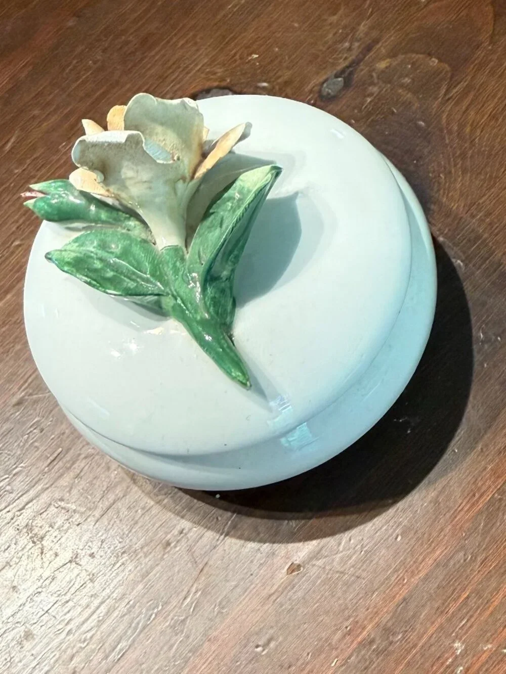 Vintage Porcelain Trinket Box by L'Atelier Rose on Top